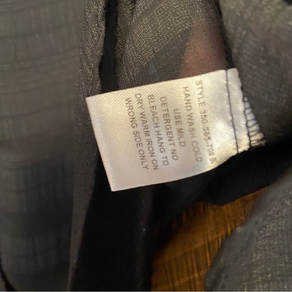 Roper Y2K blue embroidered sheer black pearl snap front western shirt - Picture 8 of 8